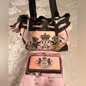 Juicy Couture Pink daydream Shoulder Bag Set